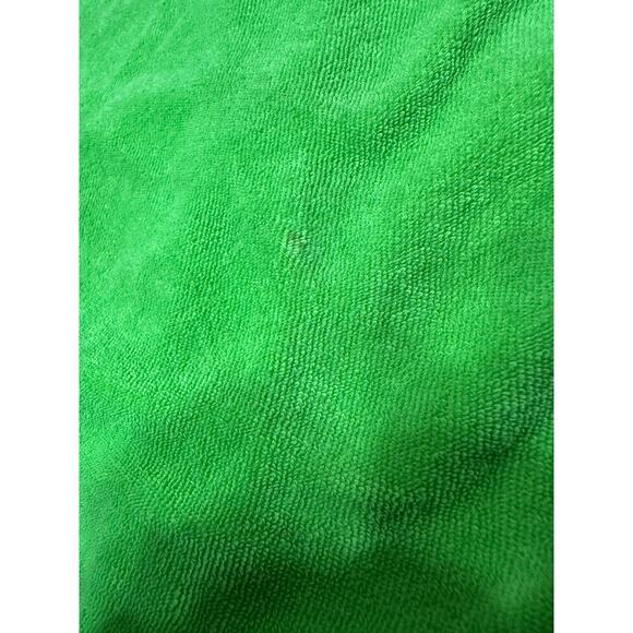 Juicy Couture Terry Cloth Tracksuit Jacket Women M Top Green Y2K Grunge Hooded - Picture 11 of 11